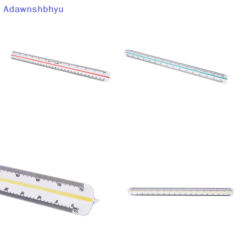 Adhyu 300mm 1:100~1.500penguasa Sisik Segitiga Metrik Untuk Insinyur 12.6 ID