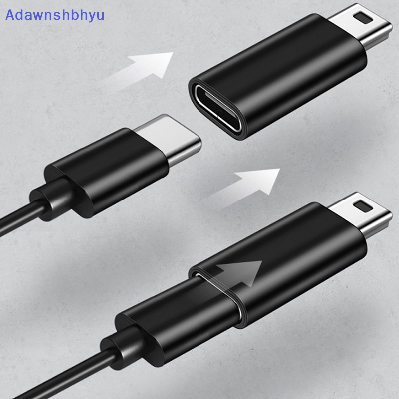 Adhyu Adaptor USB Mini 5pin B Male to USB Tipe C Female Konektor Transfer Data ID