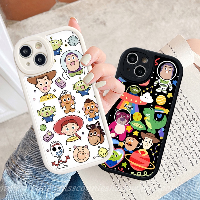 Case Toy Story Kartun Lucu Untuk Vivo Y36 Y35 Y12 Y21 Y15 Y16 Y17 Y20 Y21s Y11 Y30 Y20s Y15s Y02 Y22 Y91 Y91C V23 Y31 V25 Y22s Y12i Y20i V23E Y15A Y51 Y33s Case Beruang Strawberry