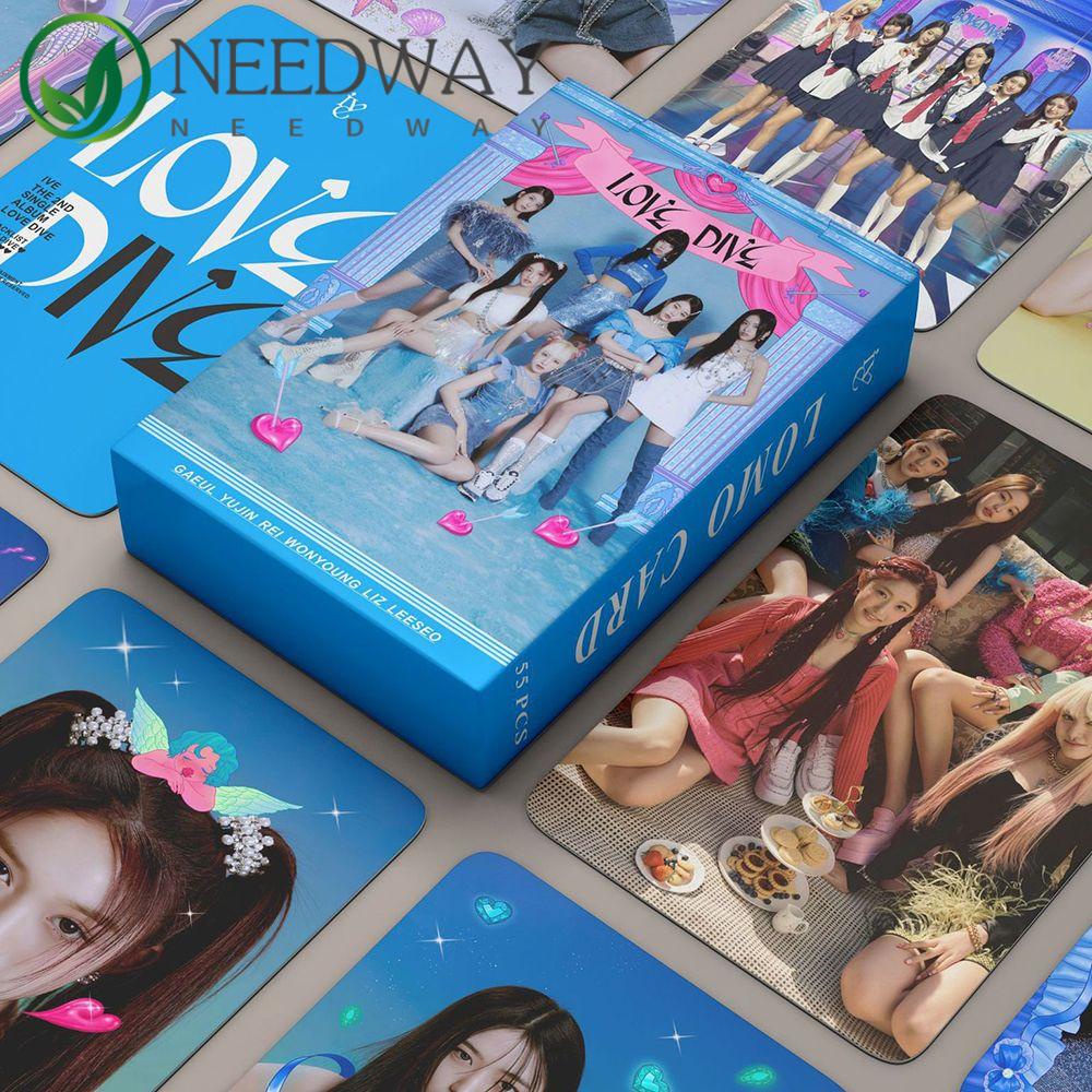 Needway  IVE Kids Photocard KPOP After Like Greetings Card Kartu Foto Kecil Postcards HD Cetak Album Photo Card