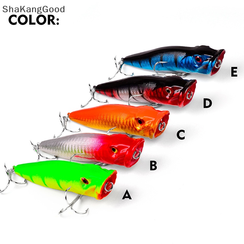 Skid 1pcs Big Fishing Lure Umpan Pancing Buatan Engkol Wobbler Kait Baja Karbon Tinggi Umpan Pancing SKK