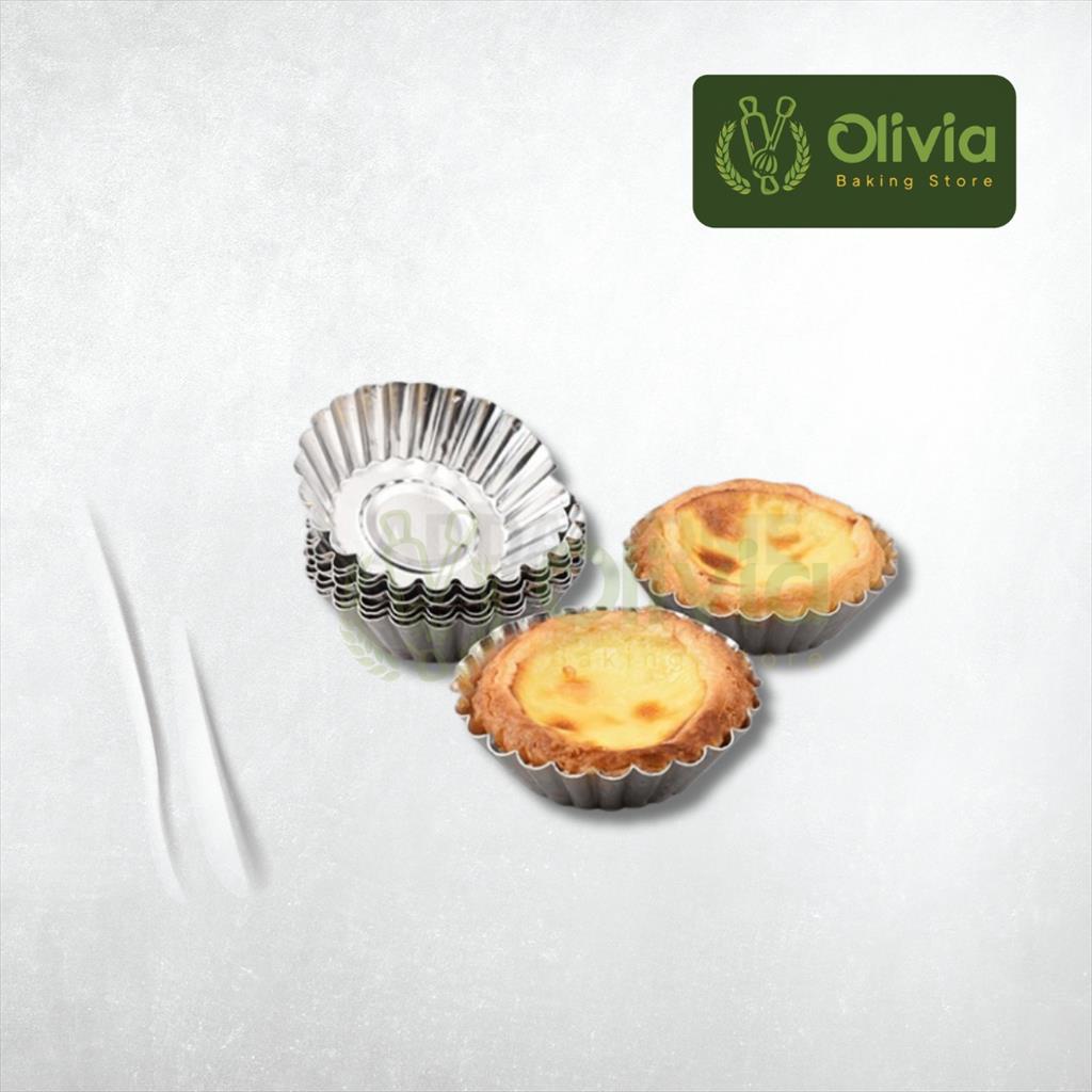 Cetakan Muffin Kue Pie Anti Lengket Egg Tart Cup Aluminium Foil