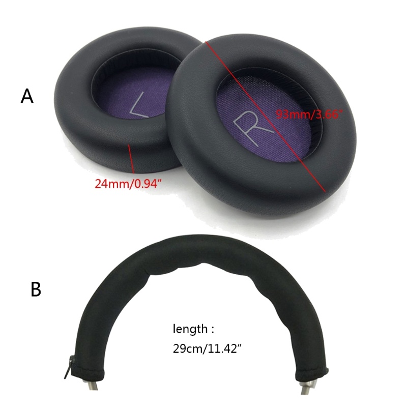 Vivi Untuk BackBeat PRO 1set Earpad Earmuffs- Peplacement Perbaikan Bando Earphone