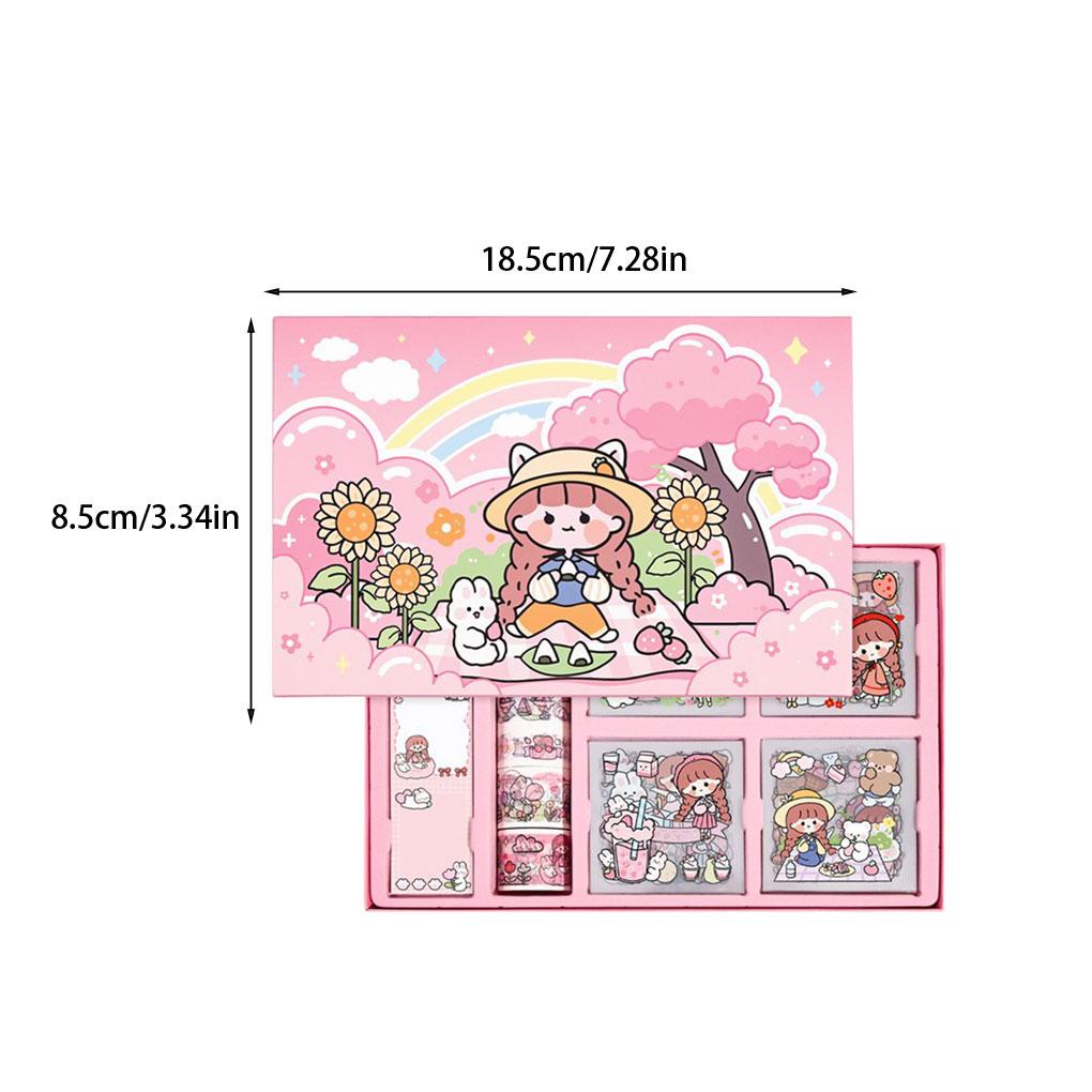 Huit 100X Lucu Stiker Memo Note Stationery Set Perekat Diri Indah Serbaguna Berulang Tempel Dekorasi Stiker