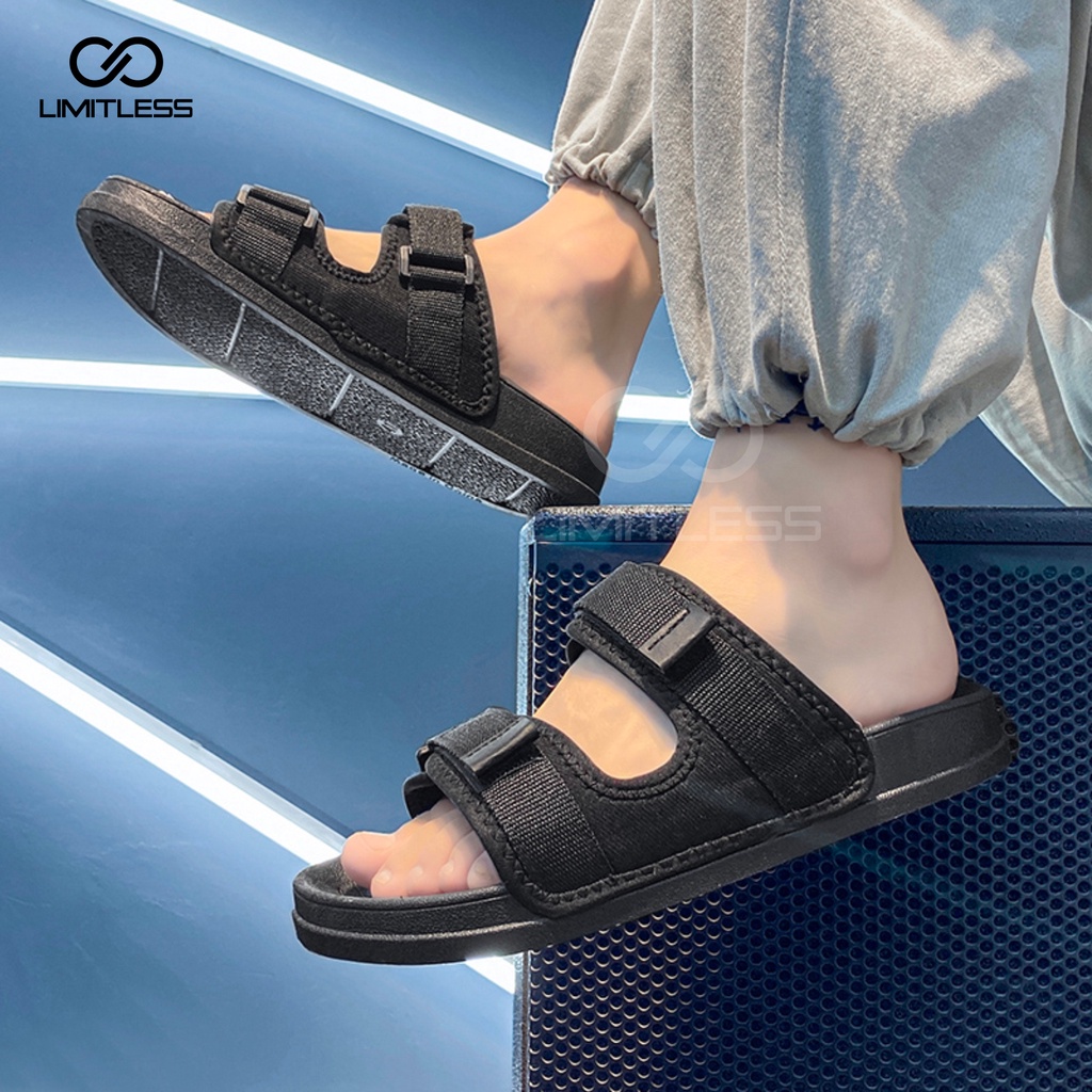 Sandal Selop Pria Terbaru 2023 Sandal Cowok Slip On Premium Kekinian Trendy Sandal Pria Casual Santai Anti Slip