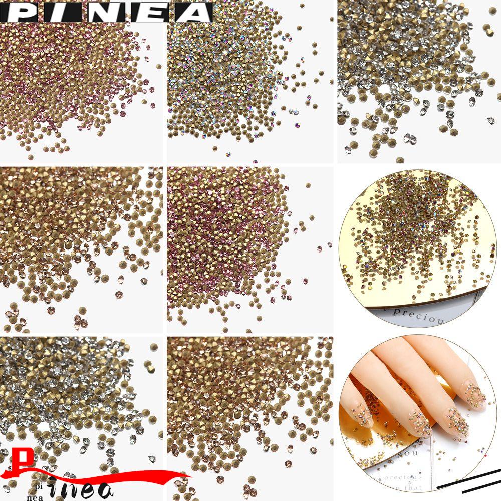 Nanas 1440Pcs Hiasan Kuku Resin Charm SS3-SS4 DIY Art Kaca Kristal