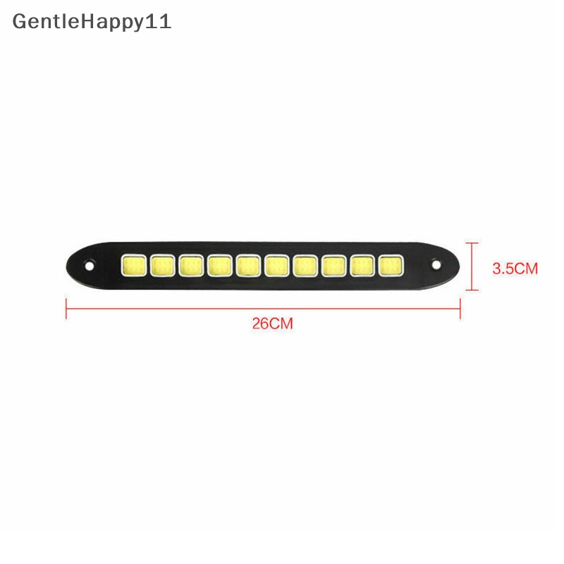 Gentlehappy 1X 10LED 12V Daytime Running Light DRL COB Strip Lamp Kabut Mobil Mengemudi Tahan Air id