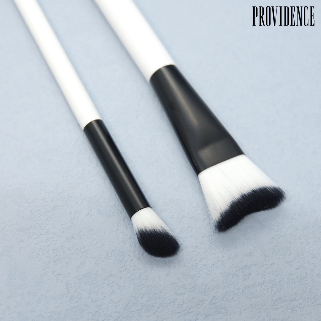 Providence 2Pcs Contouring Brush Bulu Halus Tidak Terawang Seragam Shading Rambut Lembut Gagang Kayu Hidung Shadow Smudge Brush Alat Kecantikan