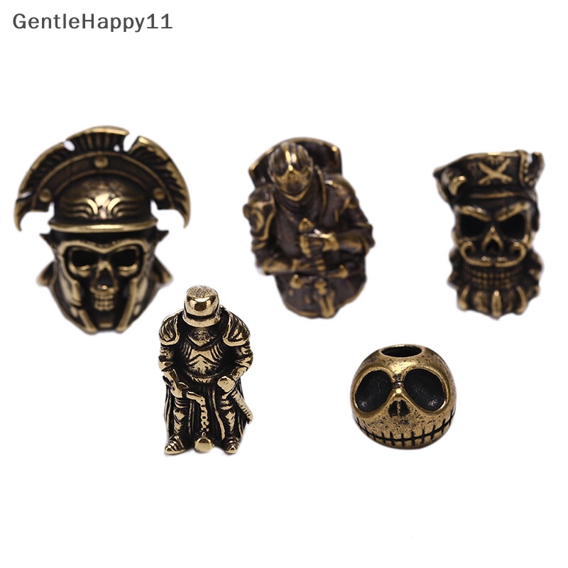 Gentlehappy 1pc Manik-Manik Kuningan Manik Tali Payung Outdoor Vintage Paracord Beads id