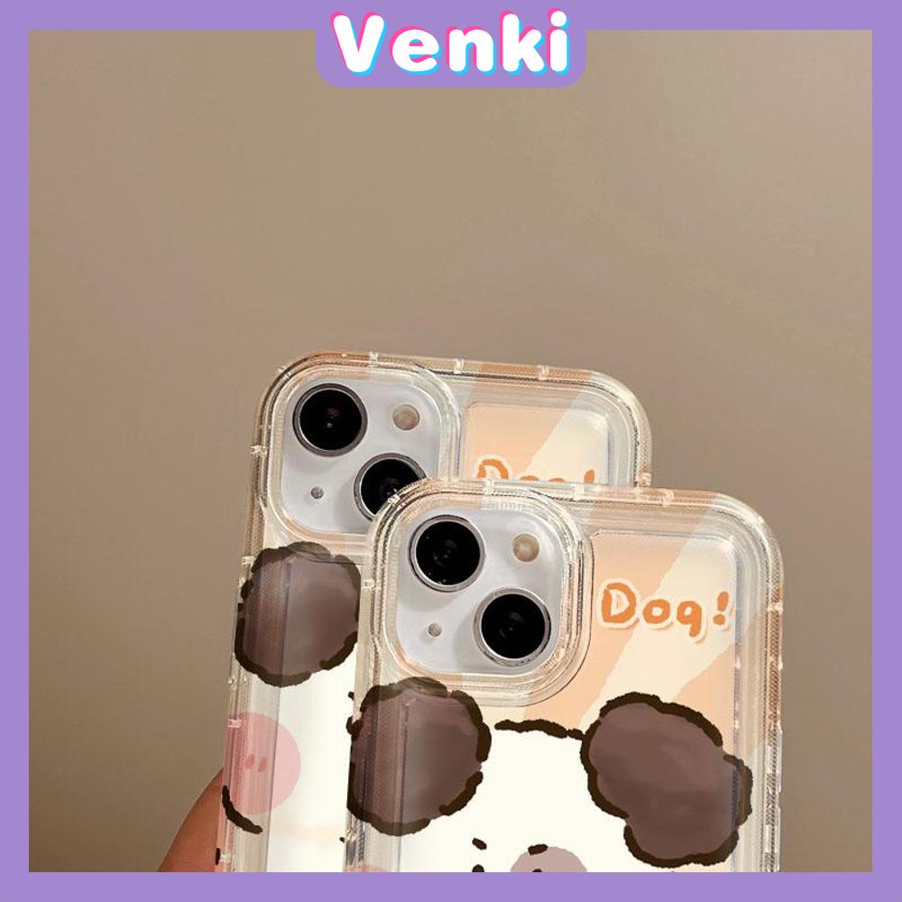 VENKI - For iPhone 11 Case Clear Phone Case TPU Soft Case Airbag Shockproof Protection Camera Cute Kitten Puppy Compatible with iPhone 14 13 Pro Max iPhone 12 Pro Max XR XS  8Plus