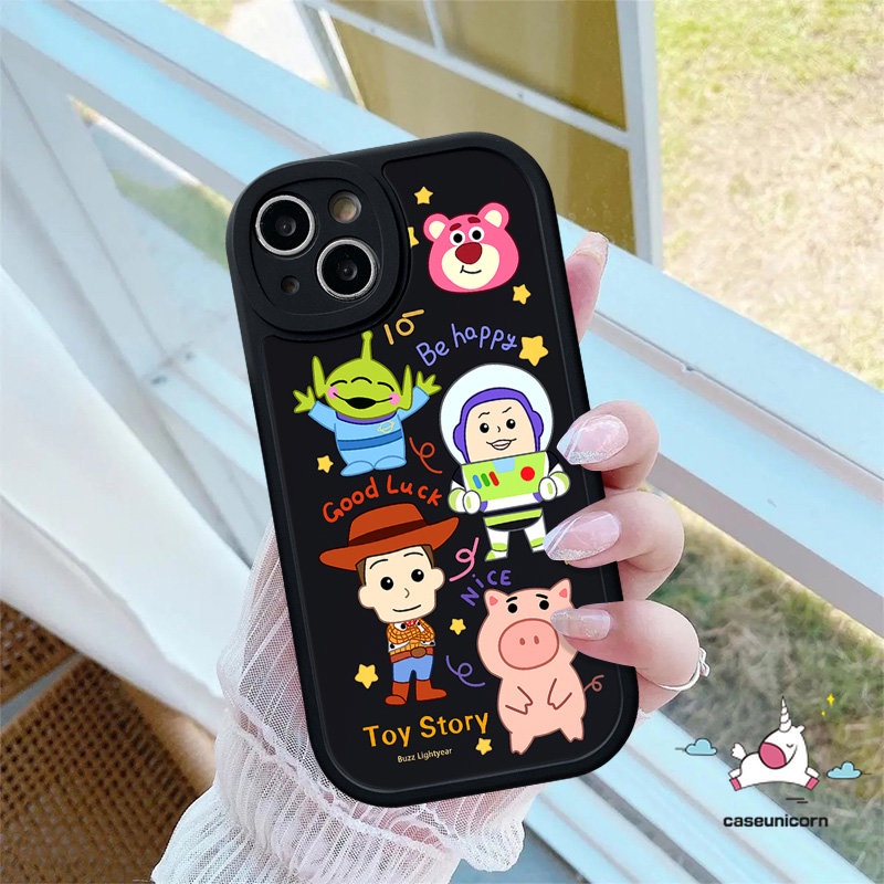 Kartun Toy Story Strawberry Bear Case Redmi Note11 9Pro 10Pro 9s 9 8 10 10s 11 Pro+11s 8 Redmi 12C A1 10C 9 10A 9C 10 9T 9A Mi 11T 12 POCO M3 F4 X3 NFC Pro Lucu Soft Cover Alien