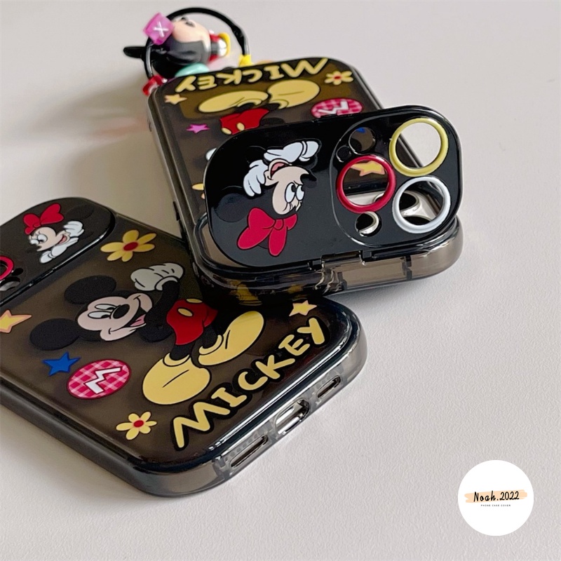 Casing Cermin Kreatif Untuk VIVO Y20 Y12 Y12i Y20i Y11 Y15 Y17 Y91C Y1S Y11s Y20s G Y12A Y20A Y20G Y30G Y12s Kartun Mickey Minnie Mouse Lucu Snoopy Flip Make Up Mirror Soft Cover