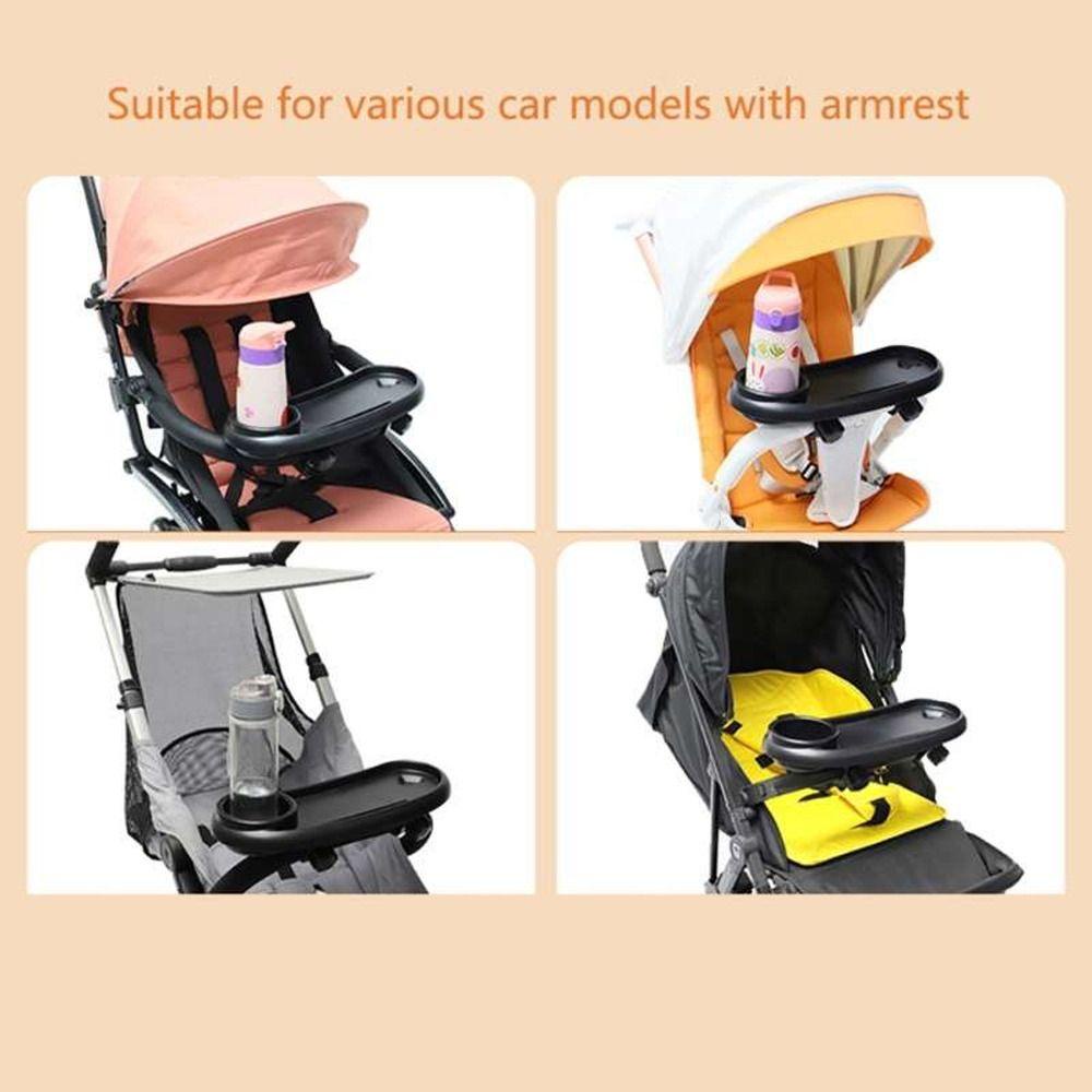 REBUY Rebuy Baby Stroller Meja Makan Serbaguna Multi Fungsi ABS Universal Removable Perlengkapan Makan Bayi Keranjang Pram Snack Tray