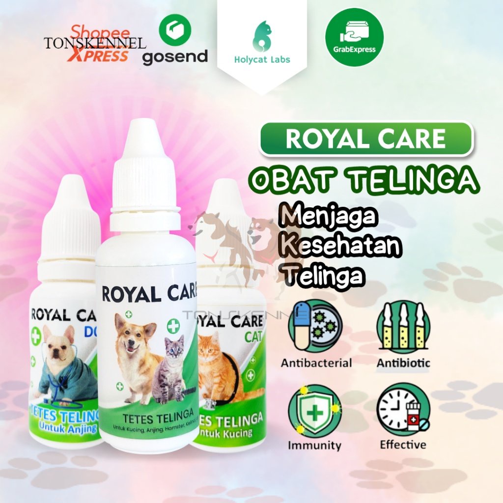 Obat Tetes Telinga untuk Kucing Royal Care Telinga Cat 10 ML