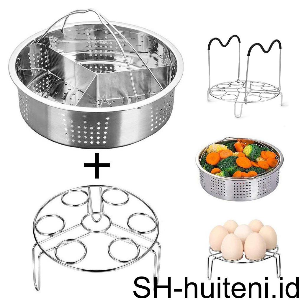 3buah/set Rak Steamer Anti Karat Pengganti Cermin Multifungsi Dipoles Reusable Washable Meat Bun Steam Basket