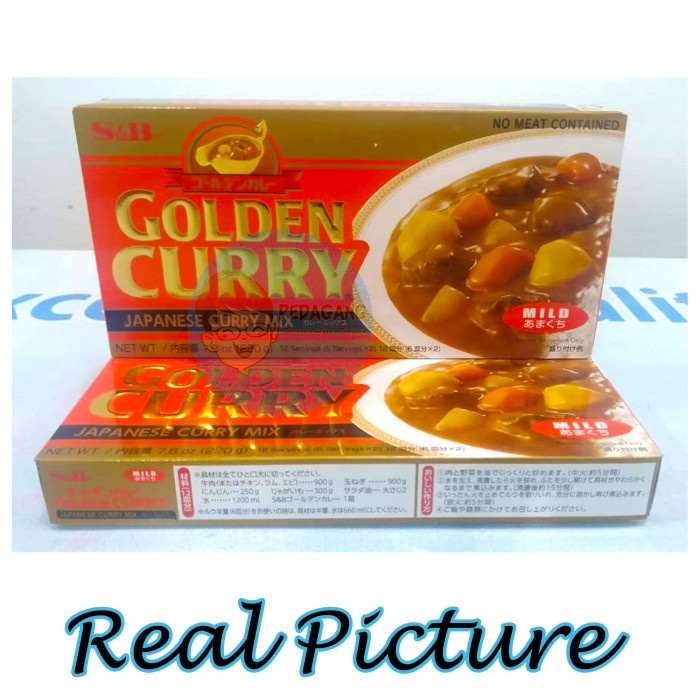 Promo Terjangkau S&B Golden Curry 220gr Mild | Kari Blok | Kari Jepang - MILD