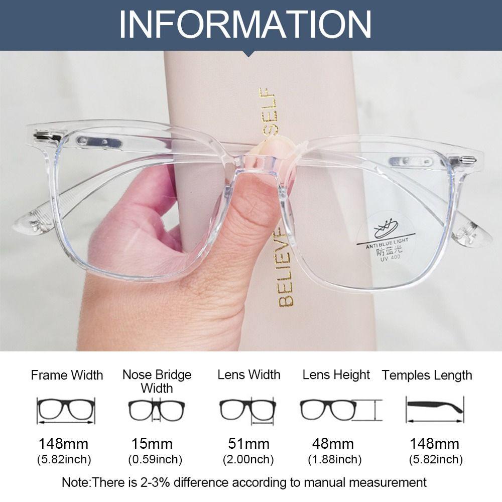 R-flower Anti-Blue Light Glasses Mode Perlindungan Mata Tahan Lama Ultra Light Frame