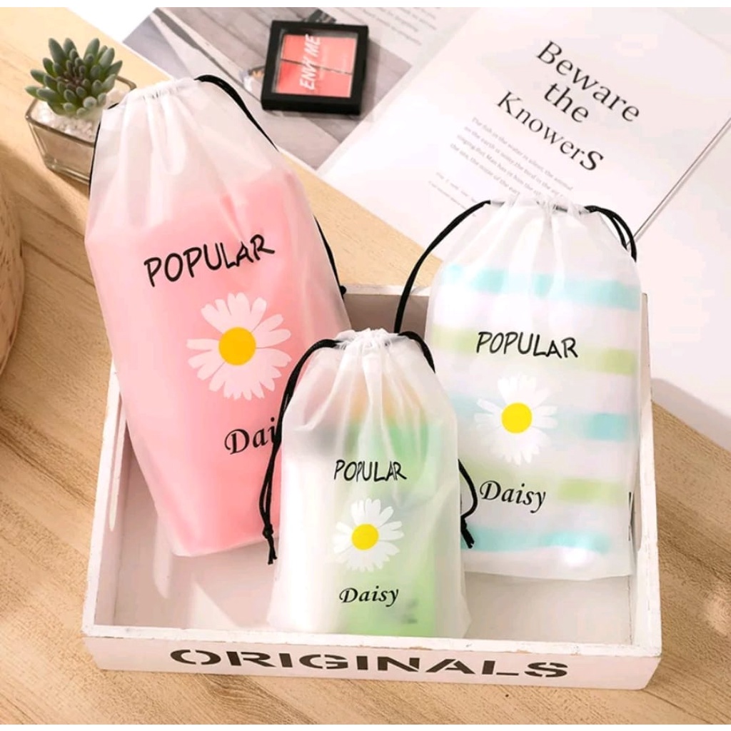 AZAHRA Pouch Multifungsi Organizer Anti Air Travel Pouch Organizer Serbaguna Tas Serut Kosmetik Motif Anti Air Murah Meriah COD