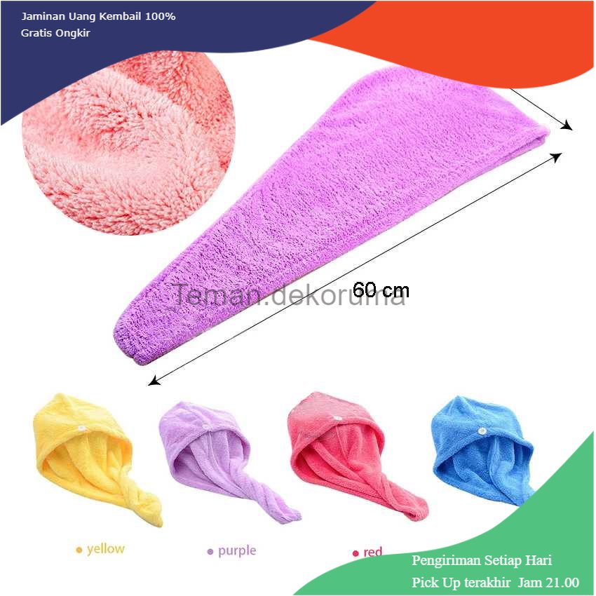 TD - DPR aHome Handuk Pengering Rambut Kepala Hair Wrap Quick Drying Towel - AH50