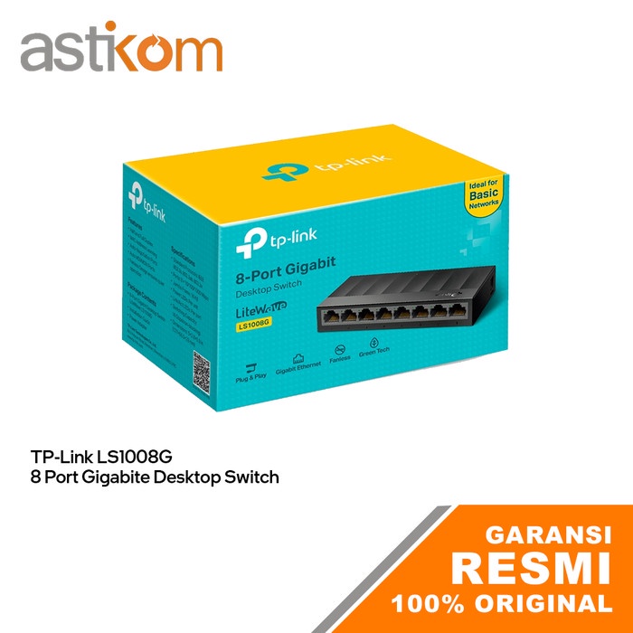 TP-LINK LS1008G 8 Port 10/100/1000Mbps Desktop Switch Hub Gigabit