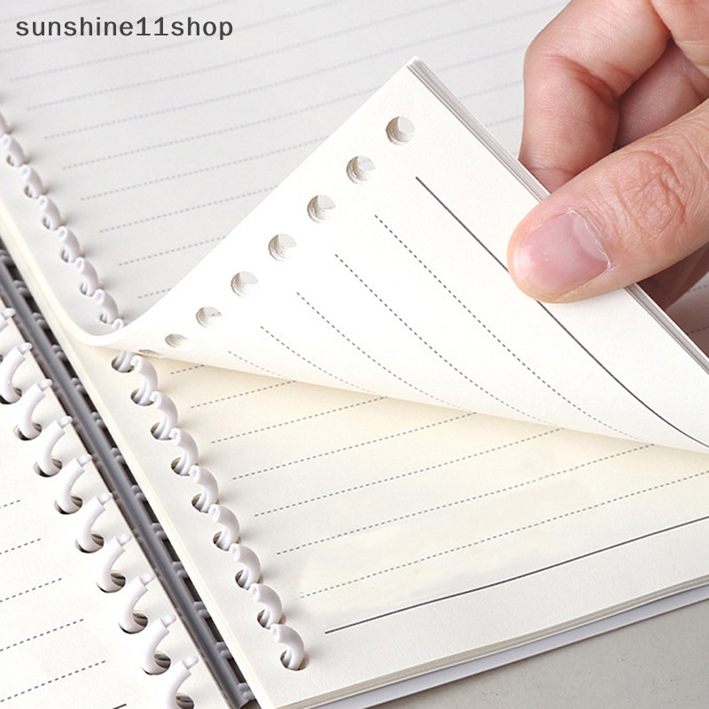 Sho 30lubang Loose-leaf Plastic Binding Ring Spring Spiral Rings Binder Strip Untuk Kertas A4 Notebook Alat Tulis Perlengkapan Kantor N