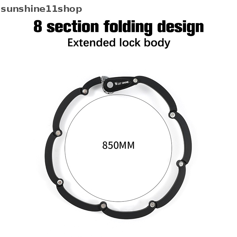 Sho Sepeda Lipat Password Lock Anti Maling Rantai Kabel Gembok Pengaman Pintu Motor Portable Kunci Aksesoris Sepeda N