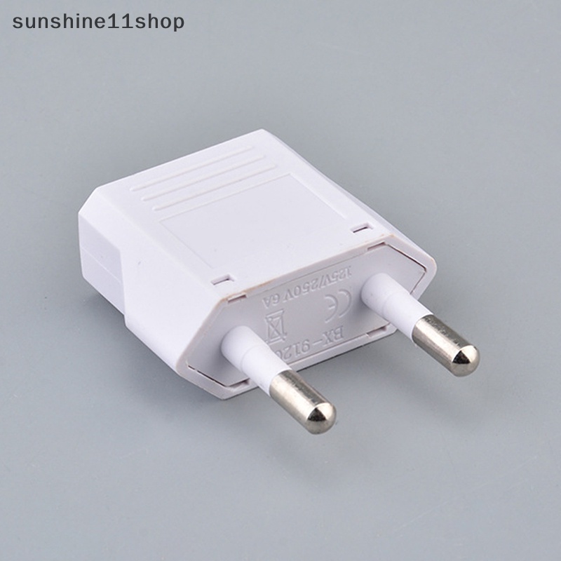 Sho Adapter Colokan Listrik Travel Amerika China Ke EU Eropa 6A Konektor Converter Plug 2pin N