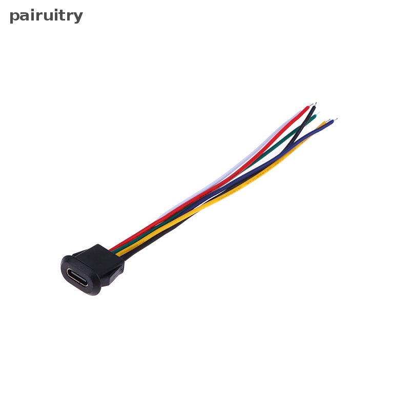 Konektor USB PRT 6pin Tekan Tipe-C Anti Air Dengan PH 2.0 Female Socket PRT