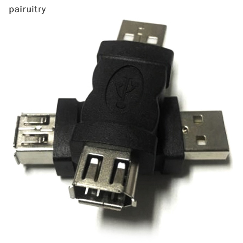 Prt Firewire Ieee1394 6pin Female To USB 2.0 Type A Male Adaptor Adapter Kamera Handphone MP3 Player PDAs Hitam PRT