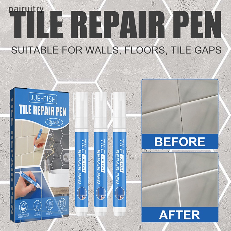 Prt 3pcs Tahan Air Tile Marker Nat Pen Dinding Seam Pen Untuk Ubin Lantai Kamar Mandi Dekontaminasi Jahitan Perbaikan Alat PRT