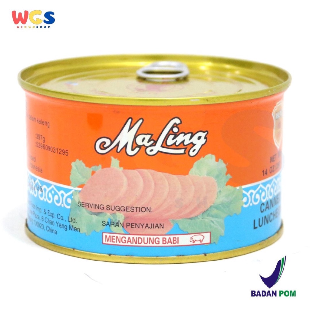 Ma Ling Maling FYF Original Pork Luncheon Meat Canned 397 gr / Non Halal