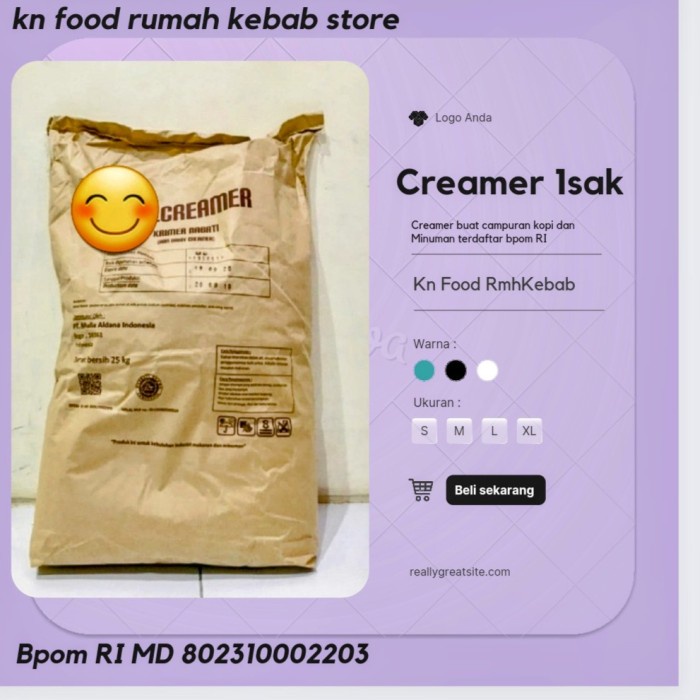 

Terjangkau~Bongkar Gudang KHUSUS GOJEK/GO KILAT/1 Sak Creamer Bubuk Kr 01/Krimer Murah