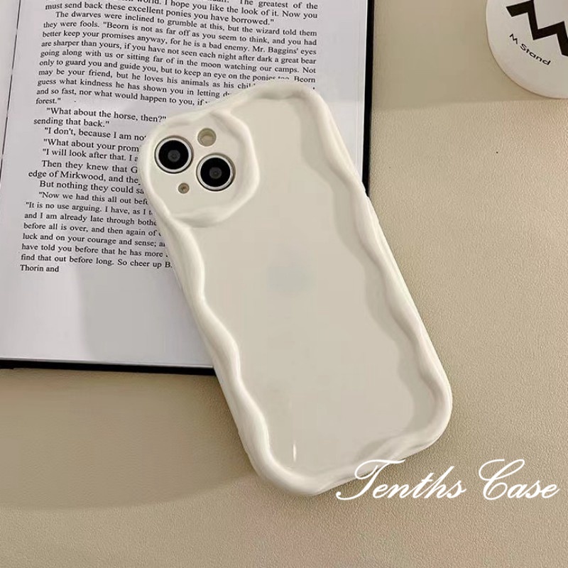 Kompatibel Untuk IPhone14 13 12 11 Pro Max8 7 6 6s Plus X Xr Xs Max Se2020 3D Curved Edge Cover Warna Solid Phone Case