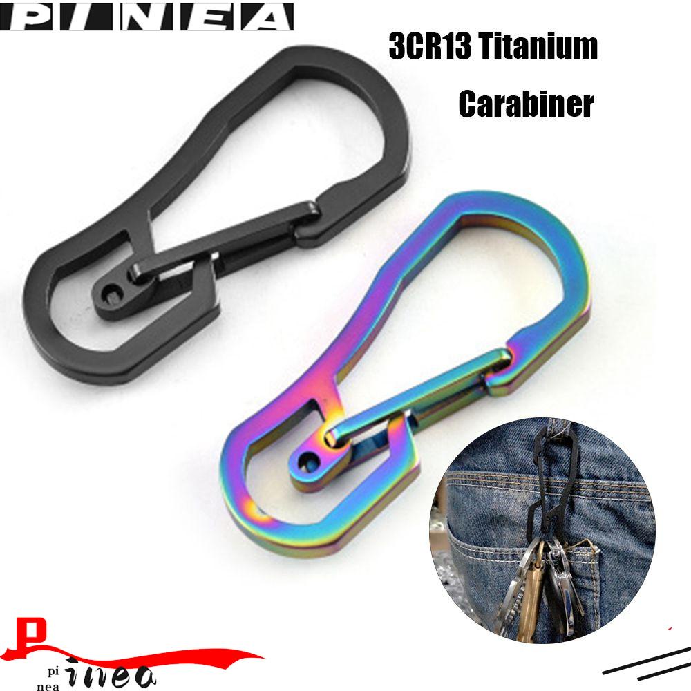 Pineapple Climbing Carabiner High quality Keyring Hang Buckle Titanium Plating Gantungan Kunci Pengait