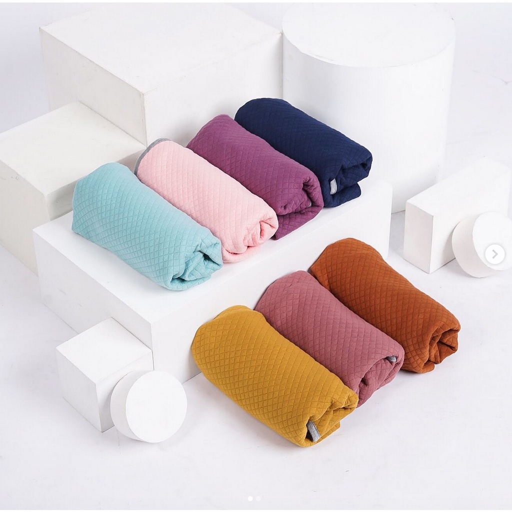 Maison Elmesa On The Go Blanket Cotton Texture - Selimut Bayi Multifungsi