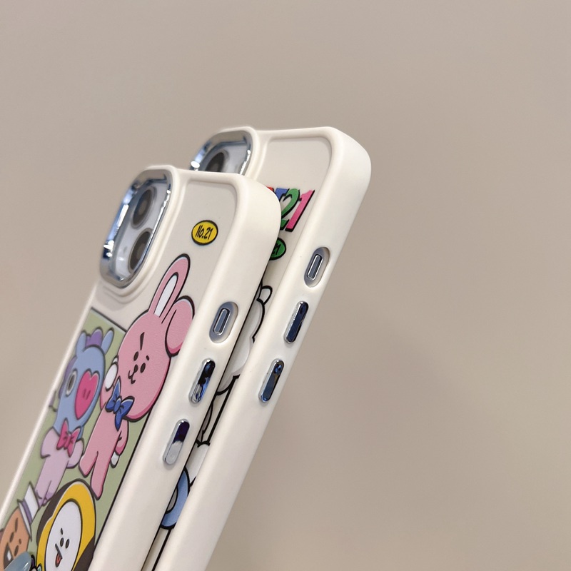 All New Electroplated Camera Skin Silicone Soft Case IPhone 11 12 13 14 Pro Max Women's Fashion Gift Cute Cartoon Phone Case BT