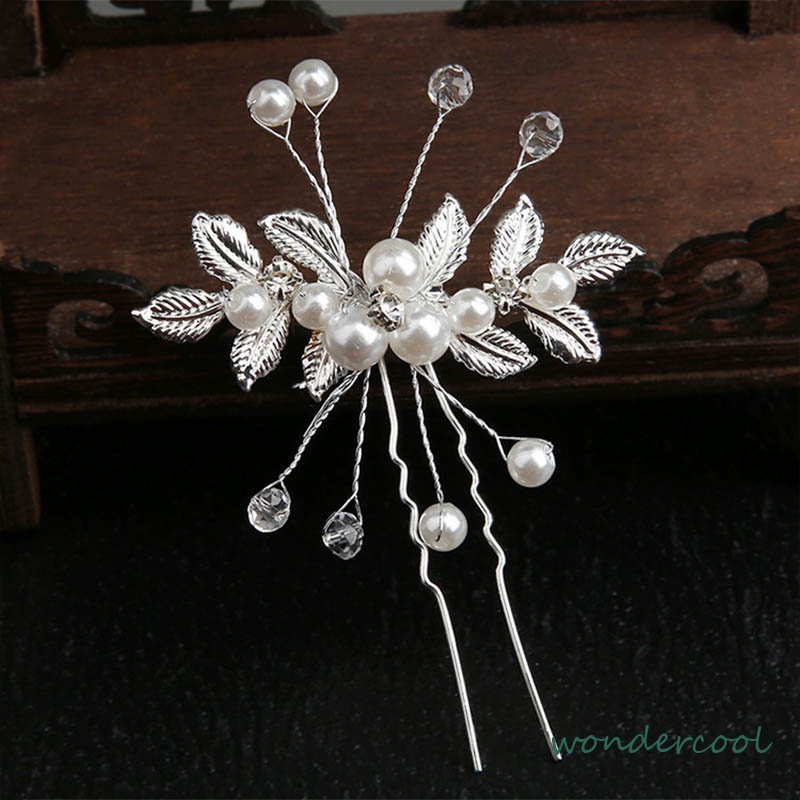 Hairpin Tusuk Konde Hairpiece Hiasan Sanggul Rambut Aksesoris Pengantin Bridal Wedding-Won