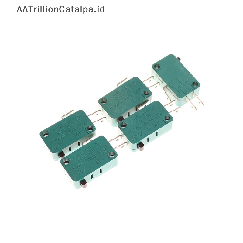 Aatrillioncatalpa 5Pcs Saklar Batas Buka Tutup Normal KW7-0 15A 16A Micro Switch ID