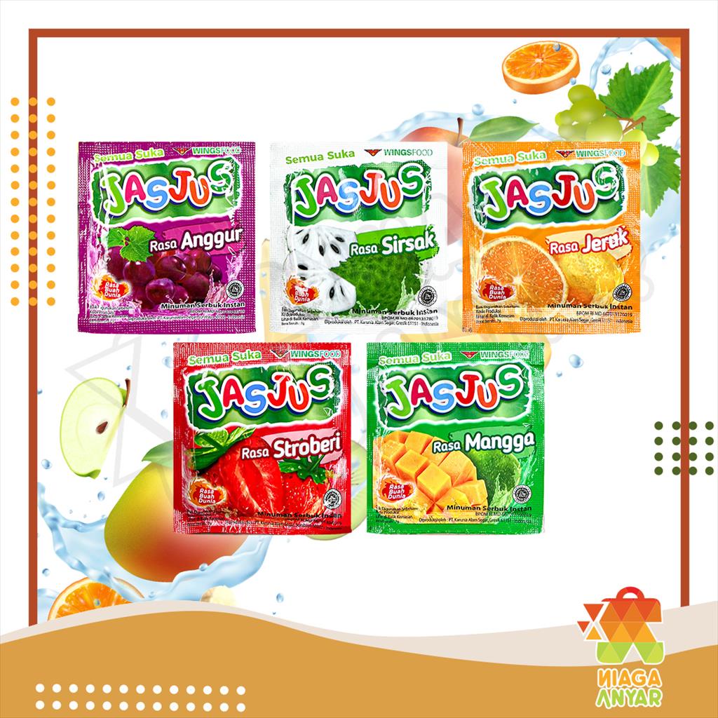 

NAS JASJUS Minuman Serbuk Instan Aneka Rasa Sachet Satuan / Jas jus Bubuk Instant Saset Rasa Buah Segar 1 pcs 1pcs