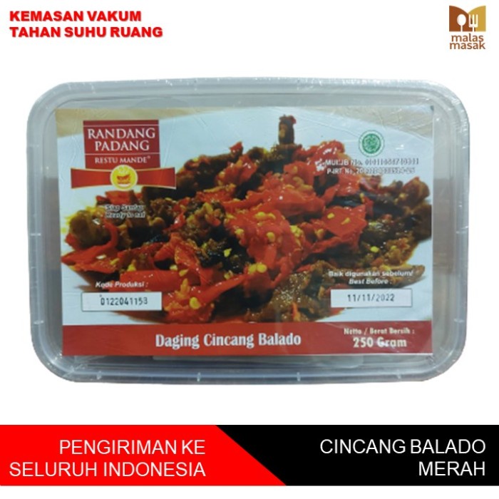 

Makanan | Daging Cincang Balado (Daging Sapi) 250 gram - Promo