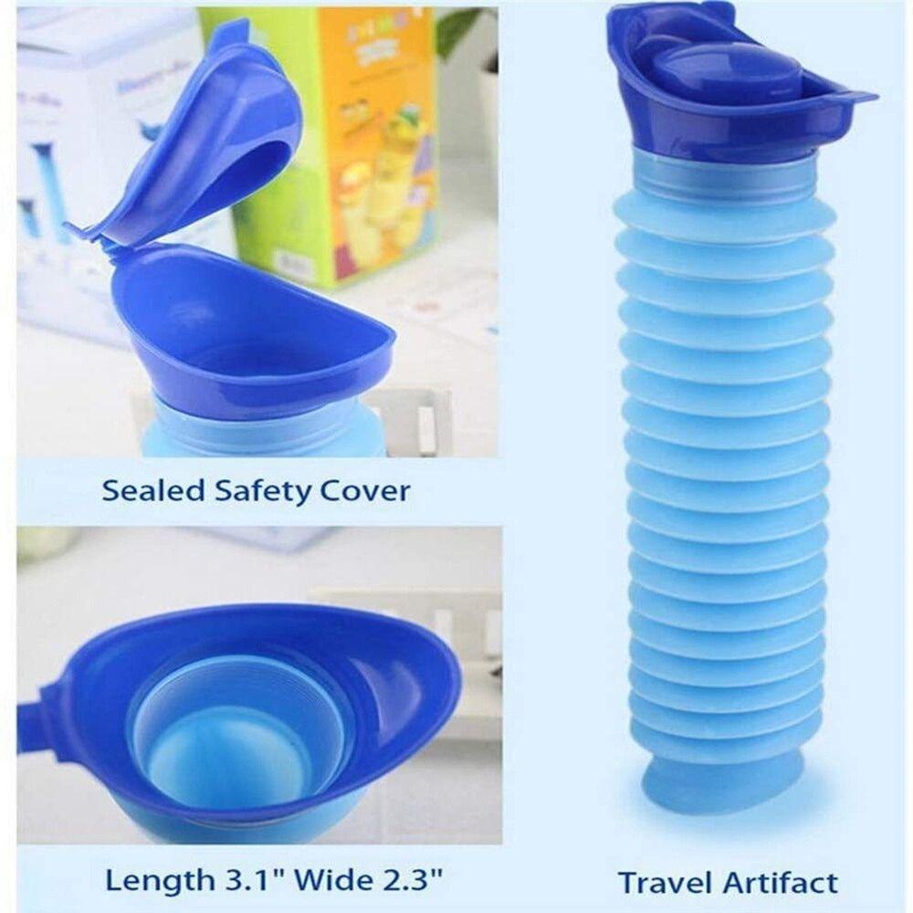 [Elegan] Mobil Urinal Portable 1set Outdoor Tools Toilet Darurat Wanita Telescopic Urina Ember Lipat Alas Urinoir