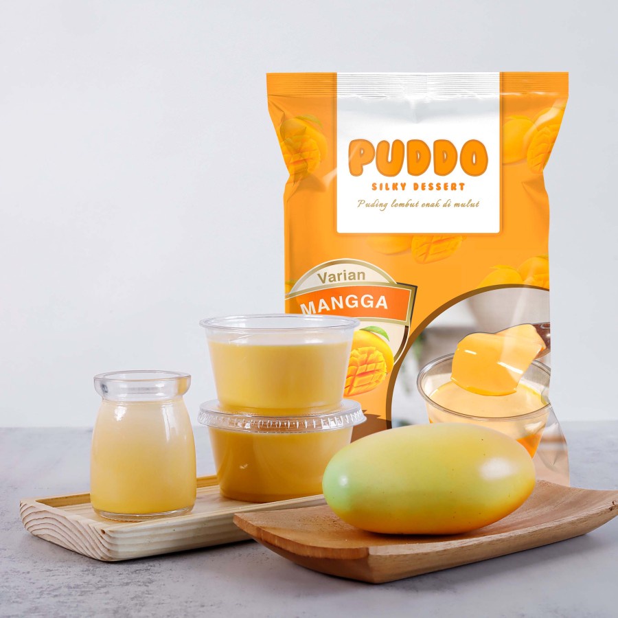 

PUDDO Mangga 500 gram Serbuk Pudding Silky Desert / Bubuk Puding Jelly Instan