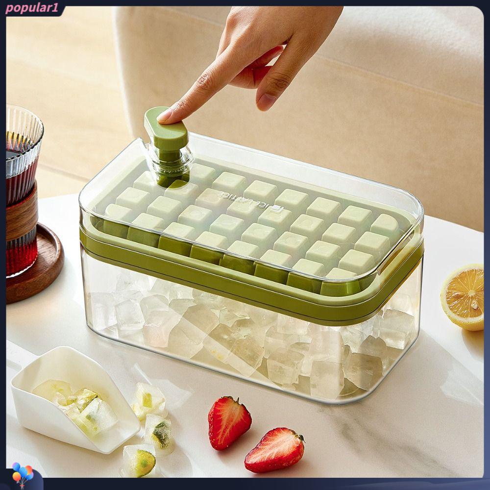 Populer Ice Cube Tray Kulkas Freezer One Press Deicing Pembuatan Es Food Grade