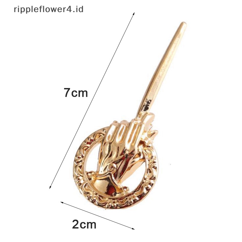 {rippleflower4.id} Vintage Game of Thrones Tangan Raja Ratu Lapel Kostum Bros Alloy~