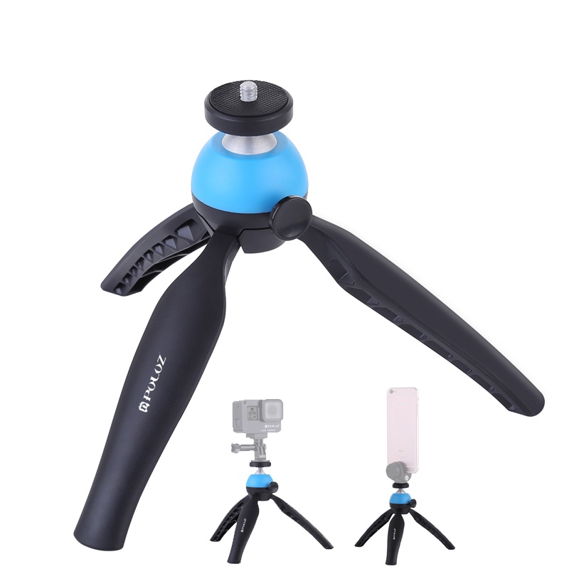 Pocket Mini Tripod Mount Dengan Ball Head &amp; Phone Clamp 360derajat Untuk Smartphone