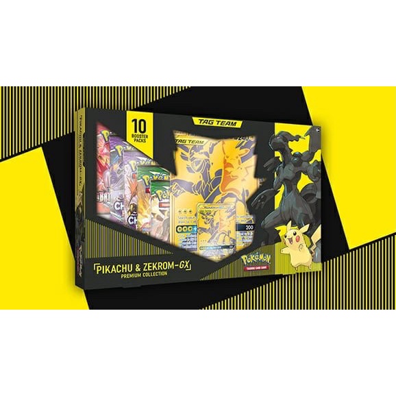 Pokemon Pikachu Zekrom tagteam gx Gold  collection