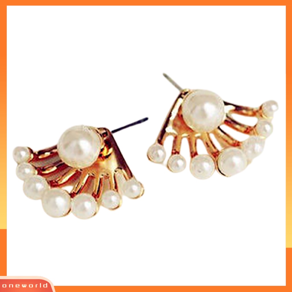 [WOD] 1pasang Stud Earing Cantik Nyaman Paduan Wanita Fashion Ear Stud Untuk Hadiah