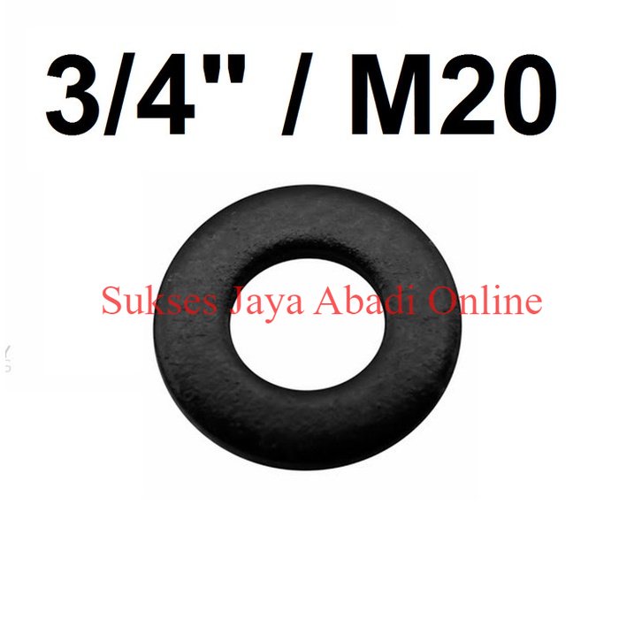 RING PLAT / WASHER PLAT BAJA F436 HITAM 3/4”