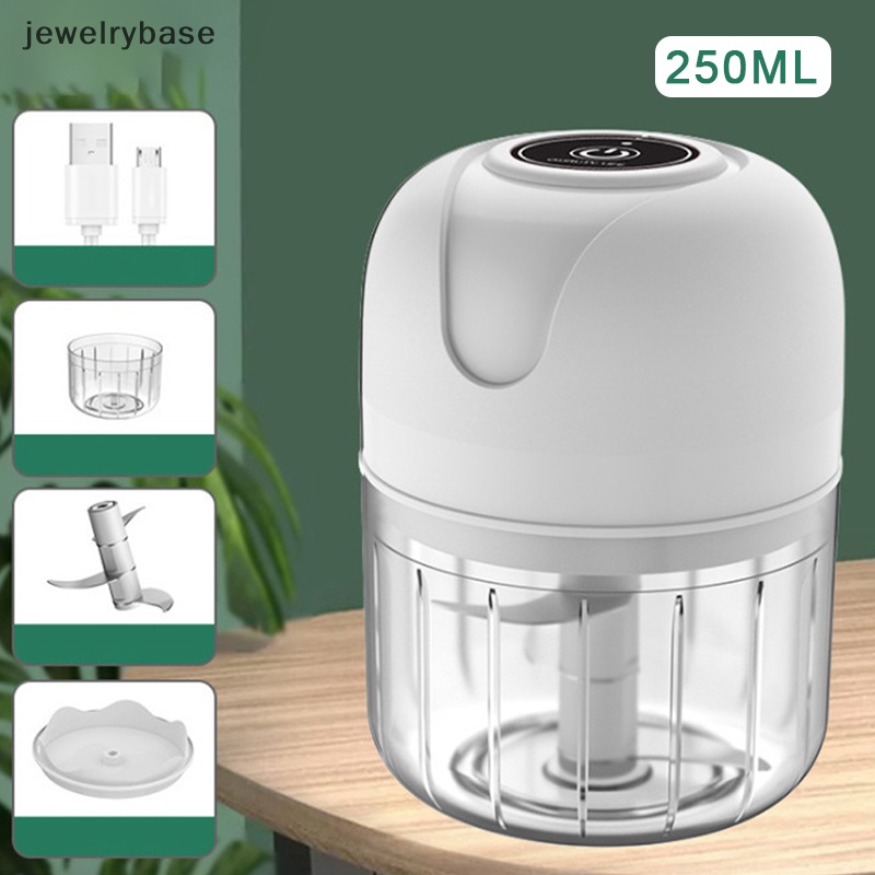 [jewelrybase] Rechargable Garlic Chopper Pasta Mesin Penggiling Daging Mincer Crusher Masher Boutique