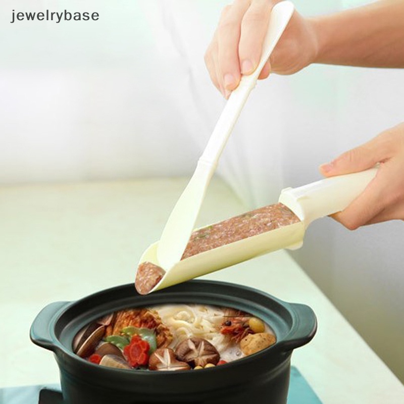 [jewelrybase] 1pc Mesin Plastik Pembuat Bakso Set Ikan Goreng beaf Daging Membuat Bola molding Sendok Daging Alat Dapur gadget Aksesori Masak Bakso Maker Butik